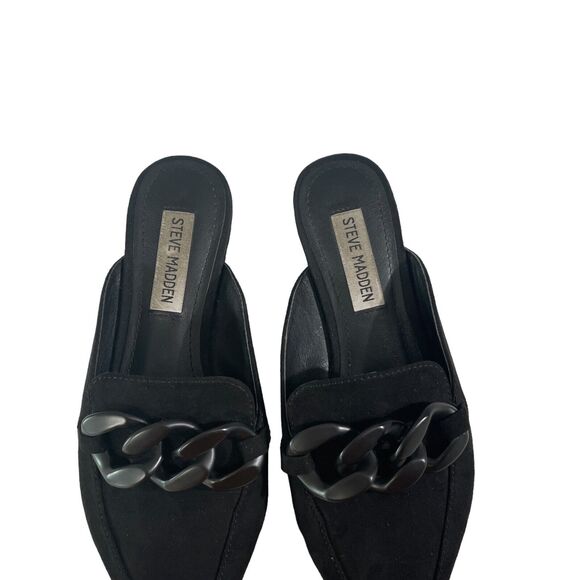 Steve Madden Women's Suede Slip On Slides Shoes Finn Model SZ/6M - Picture 14 of 16